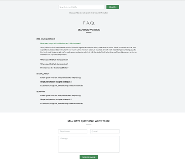 FAQ Standard