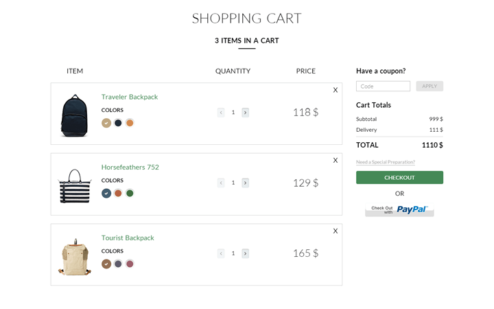 Shopping Cart